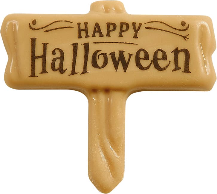 Panneau 57 x 55 mm happy halloween Halloween - lot de 72