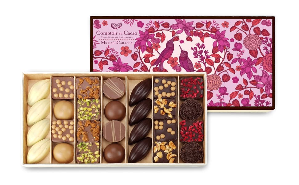 Coffret carton Michael Cailloux « Le Temps des Amours » 250g