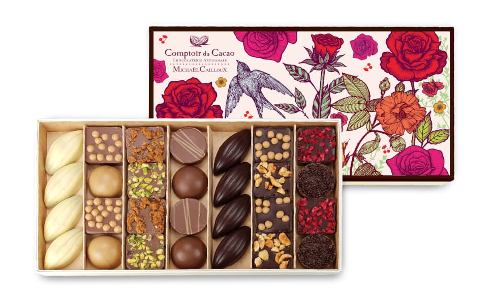 Coffret carton Michael Cailloux « Le Pouvoir des fleurs » 250g