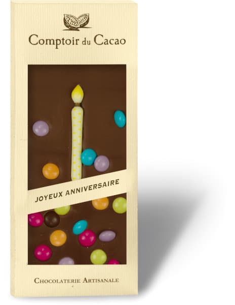 Tablette gourmande Joyeux Anniversaire lait 90g